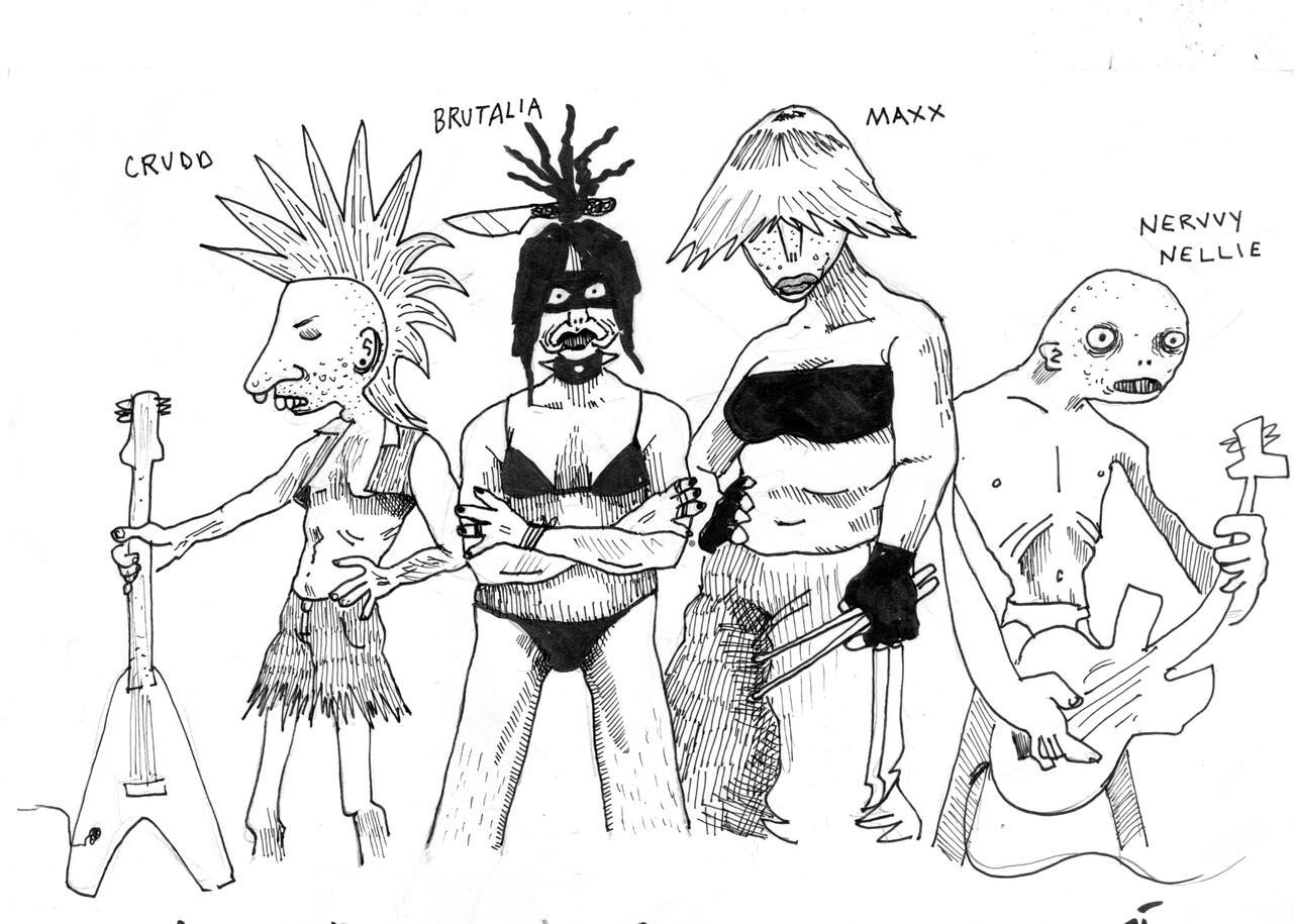 brutalia and the fucked up pieces of shit first appearance